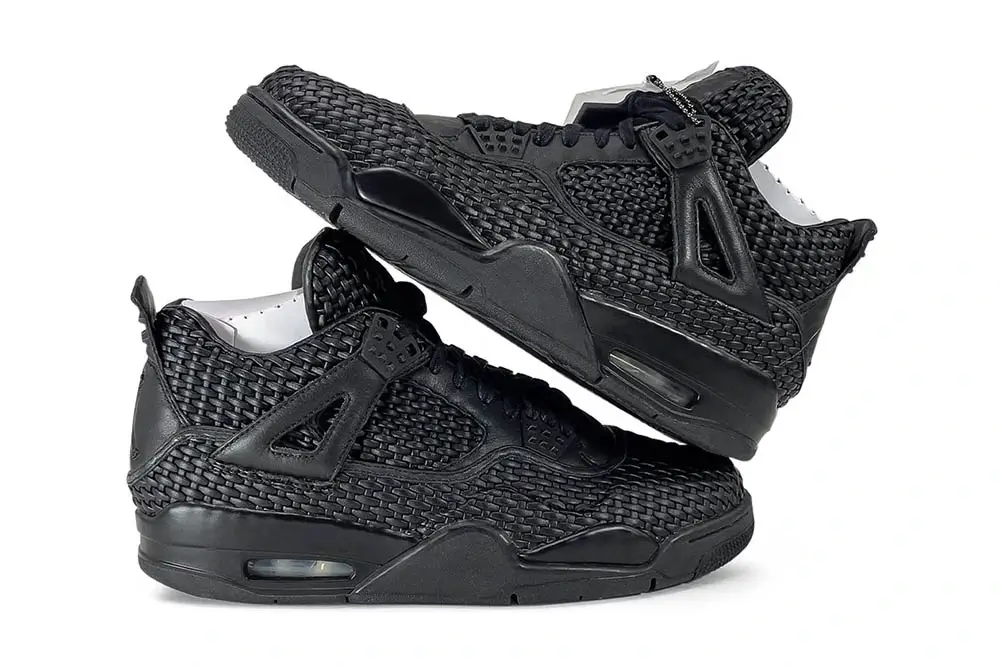 Air Jordan 4 Premium Black Woven | Hot Razzberry Air Jordan 4 Premium Black Woven
