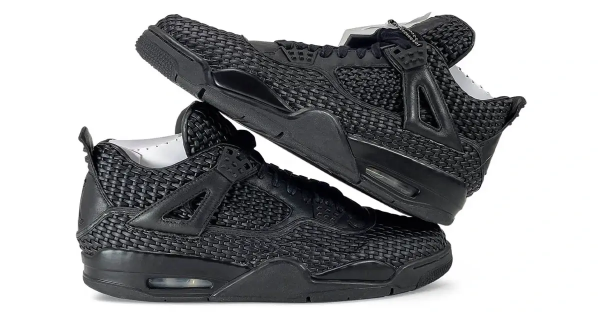 Air Jordan 4 Premium Black Woven