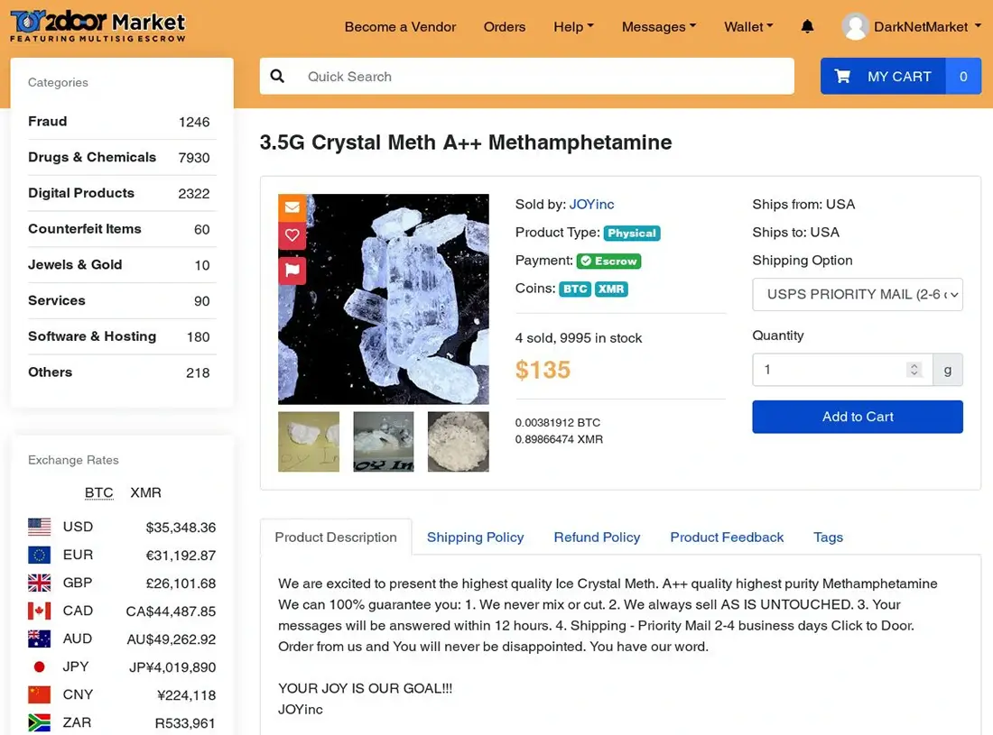 Tor2Door Marketplace