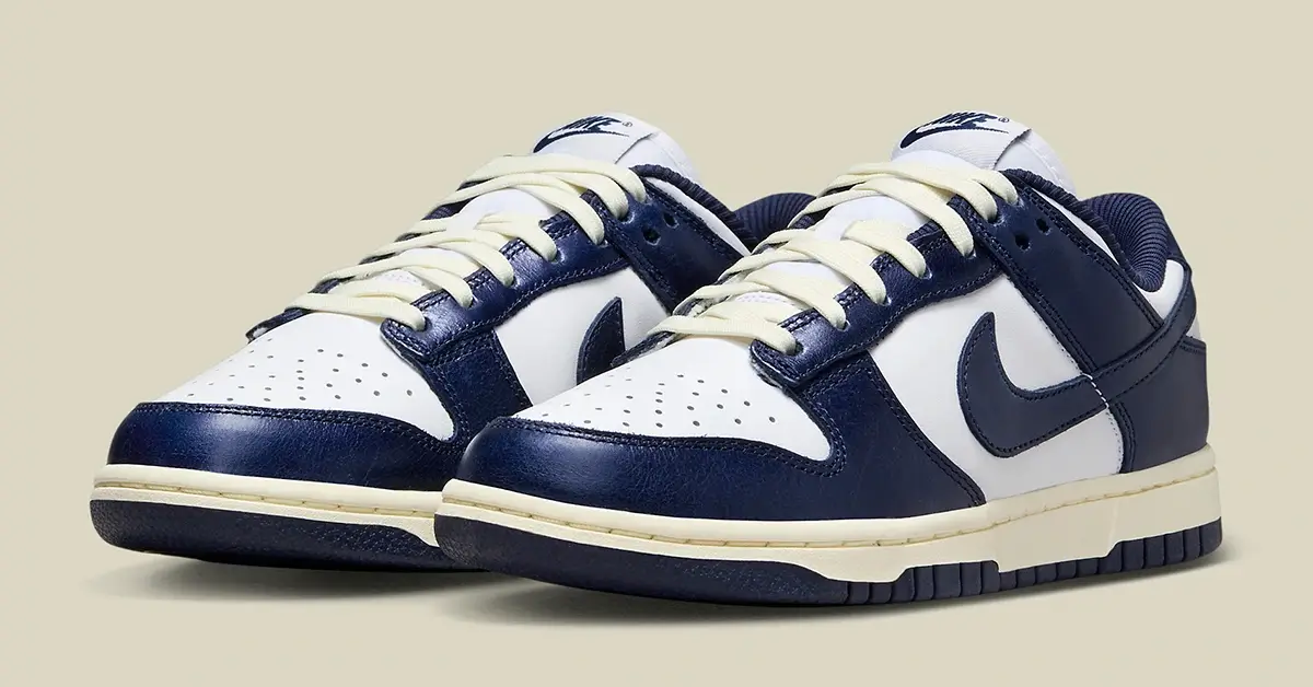 Nike Dunk Low Vintage Reappears In A Navy Colorway