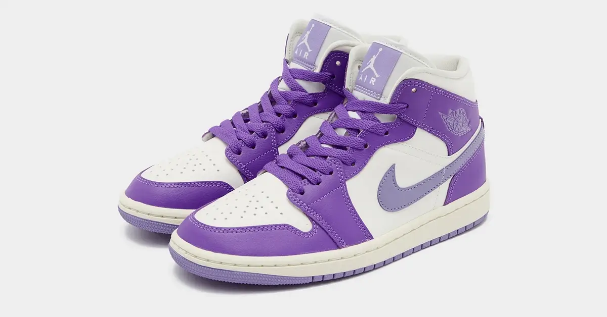 Air Jordan 1 Mid Lilac/Sail