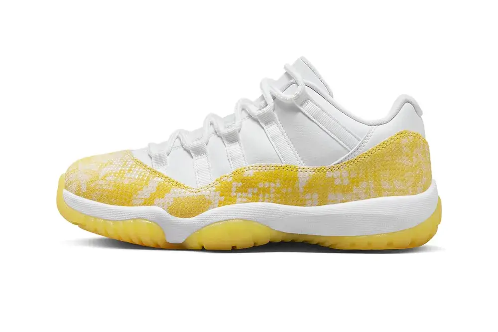 Air Jordan 11 Low Yellow Snakeskin Official Images | Hot Razzberry Air Jordan 11 Low Yellow Snakeskin Official Images