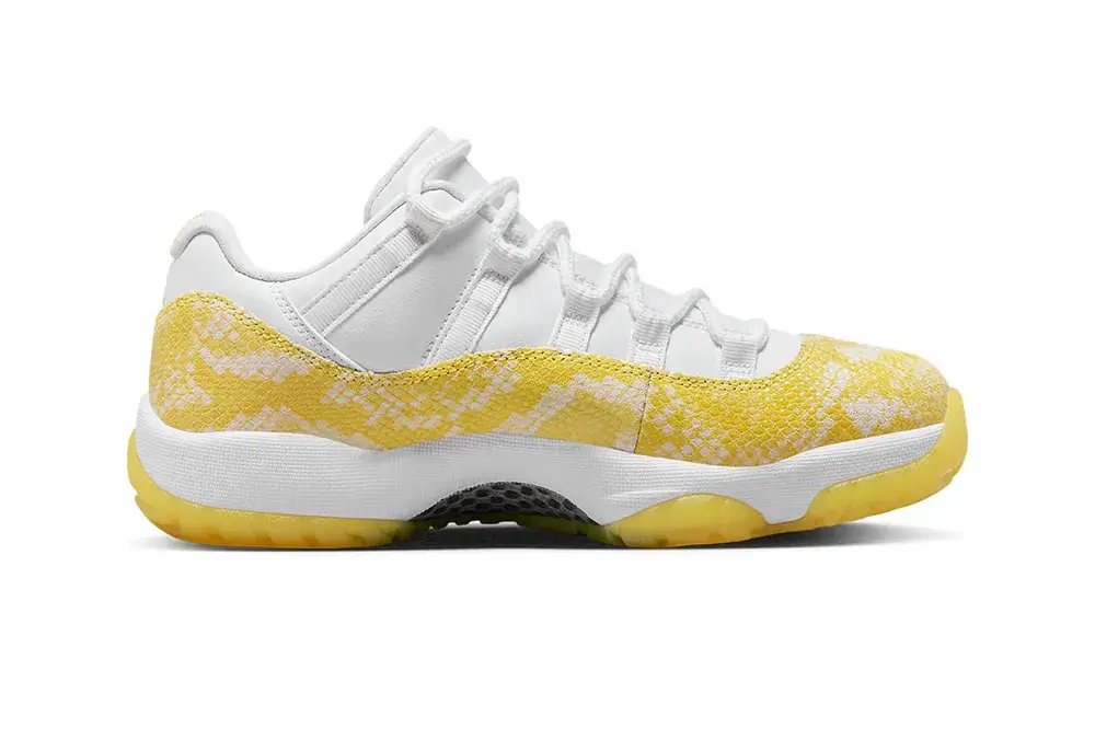 Air Jordan 11 Low Yellow Snakeskin Official Images | Hot Razzberry Air Jordan 11 Low Yellow Snakeskin Official Images