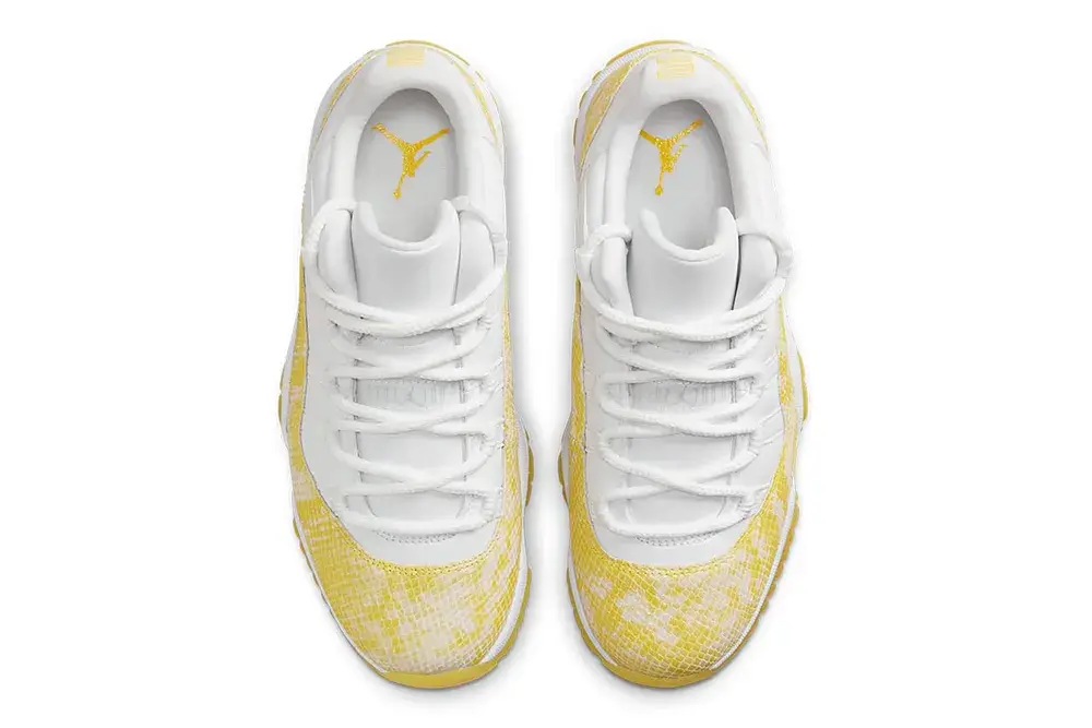 Air Jordan 11 Low Yellow Snakeskin Official Images | Hot Razzberry Air Jordan 11 Low Yellow Snakeskin Official Images