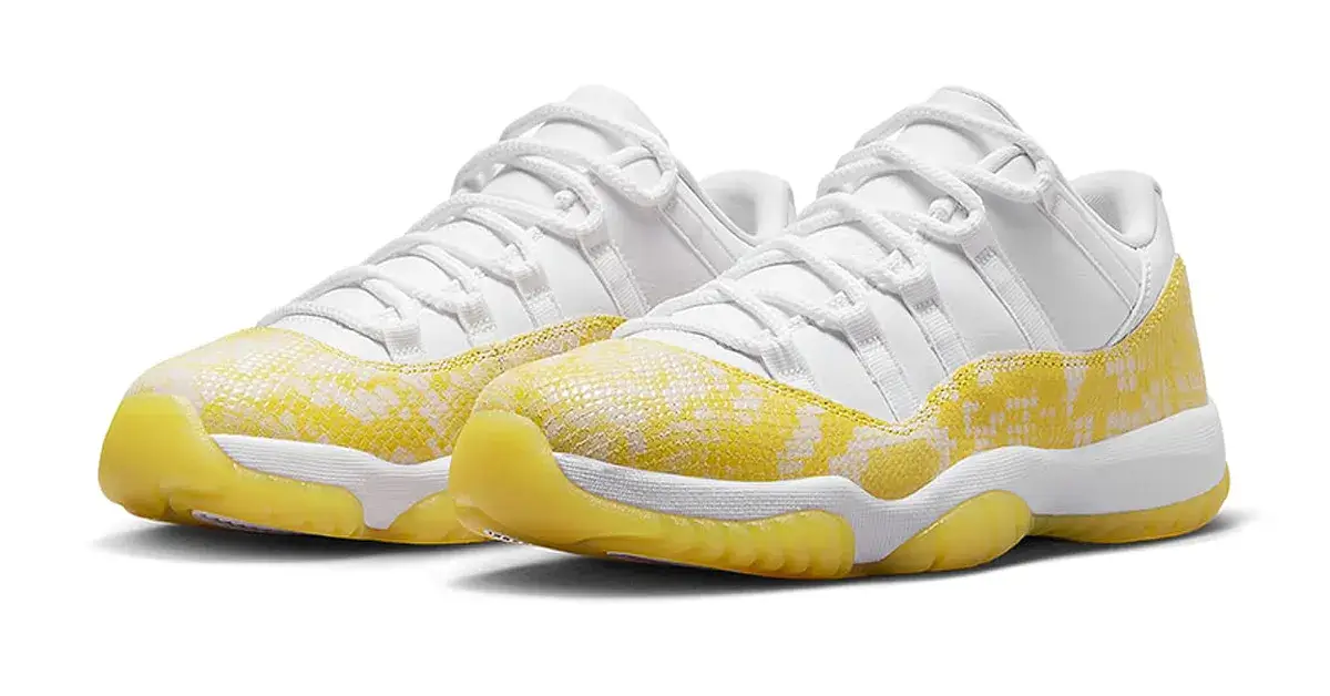 Air Jordan 11 Low Yellow Snakeskin Official Images