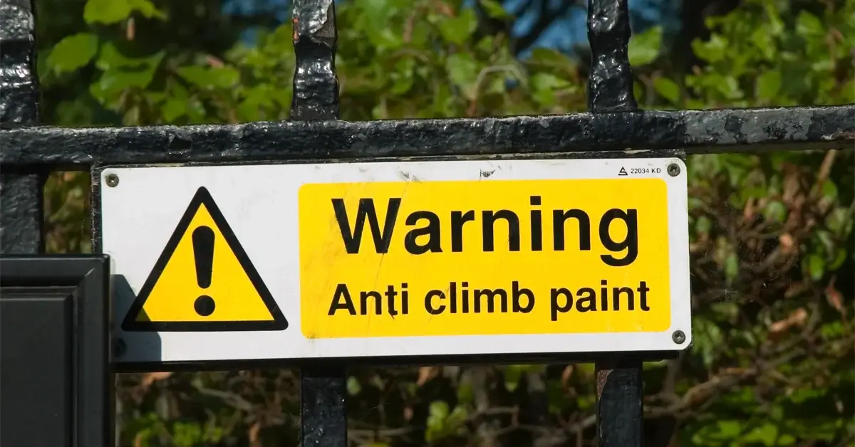 Anti-Climb Paint