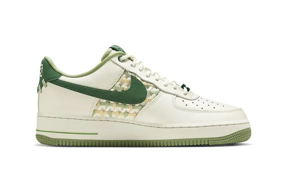 Nike Air Force 1 Low "NAI-KE" Green Weave