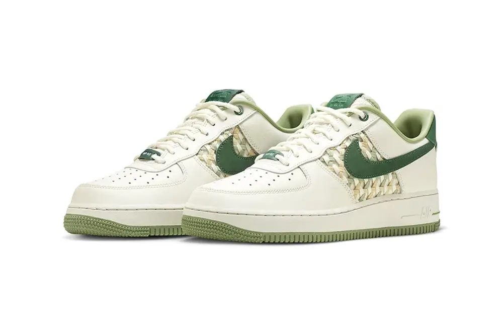 Nike Air Force 1 Low "NAI-KE" Green Weave