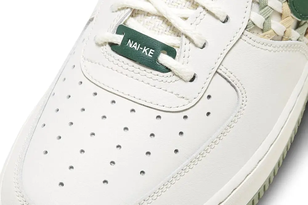 Nike Air Force 1 Low "NAI-KE" Green Weave