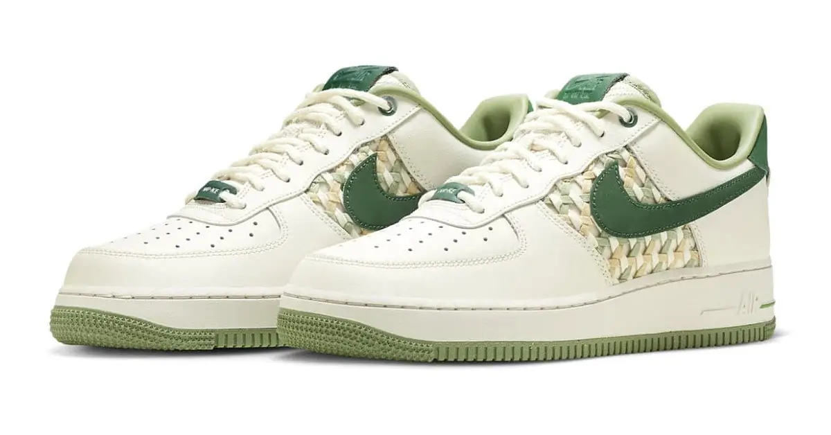 Nike Air Force 1 Low "NAI-KE" Green Weave