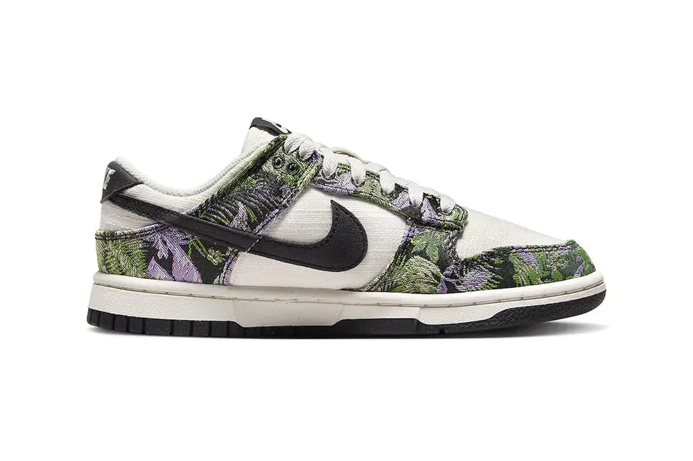 Nike Dunk Low Next Nature "Floral Tapestry" Debut | Hot Razzberry Nike Dunk Low Next Nature "Floral Tapestry" Debut