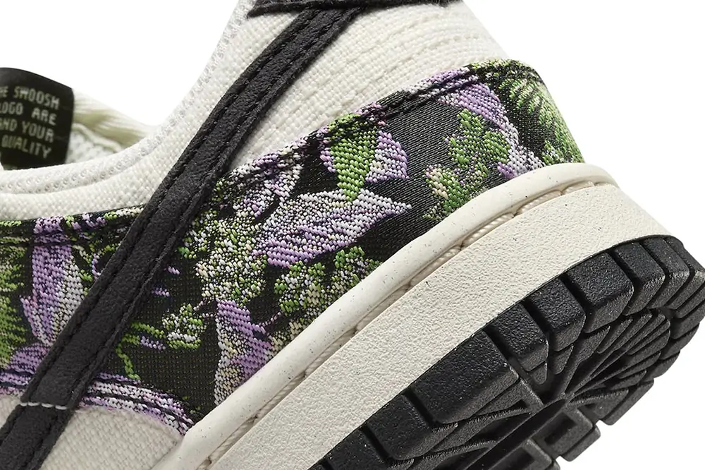 Nike Dunk Low Next Nature "Floral Tapestry" Debut | Hot Razzberry Nike Dunk Low Next Nature "Floral Tapestry" Debut