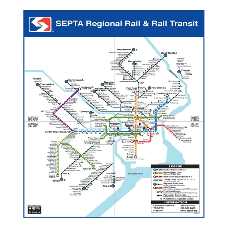 SEPTA Transit Map