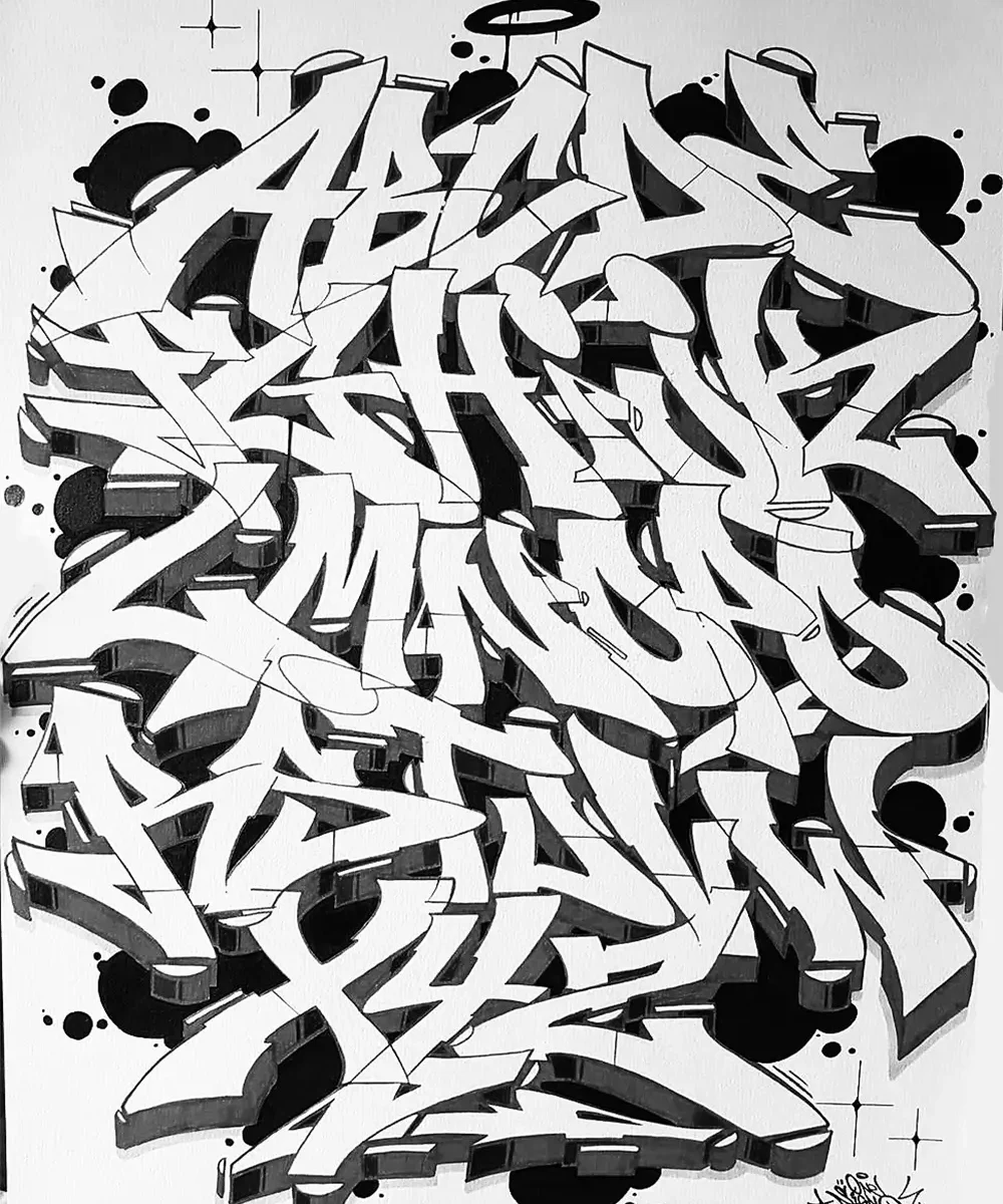 Graffiti Alphabets | Hot Razzberry Graffiti Alphabets