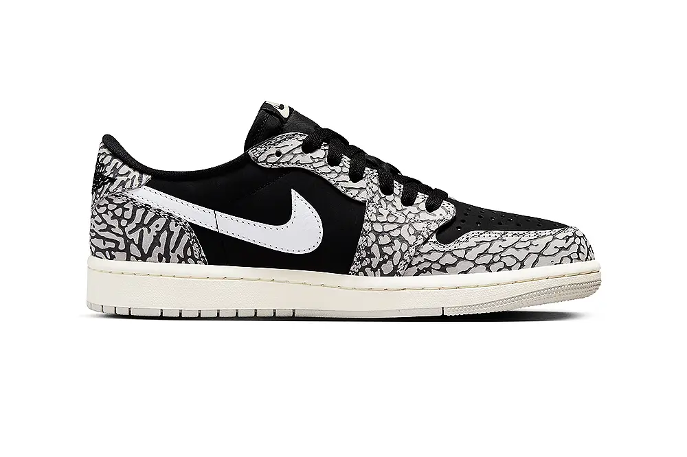 Air Jordan 1 Low OG Black Cement Official Images