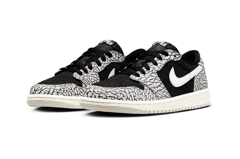 Air Jordan 1 Low OG Black Cement Official Images