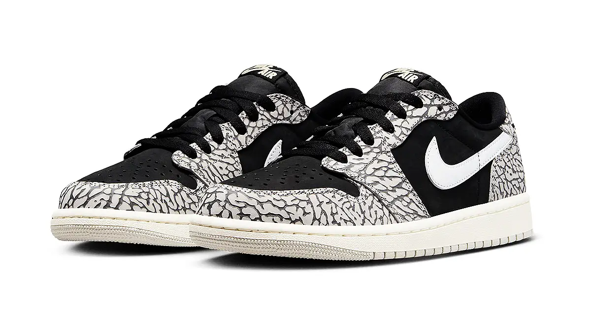 Air Jordan 1 Low OG Black Cement Official Images