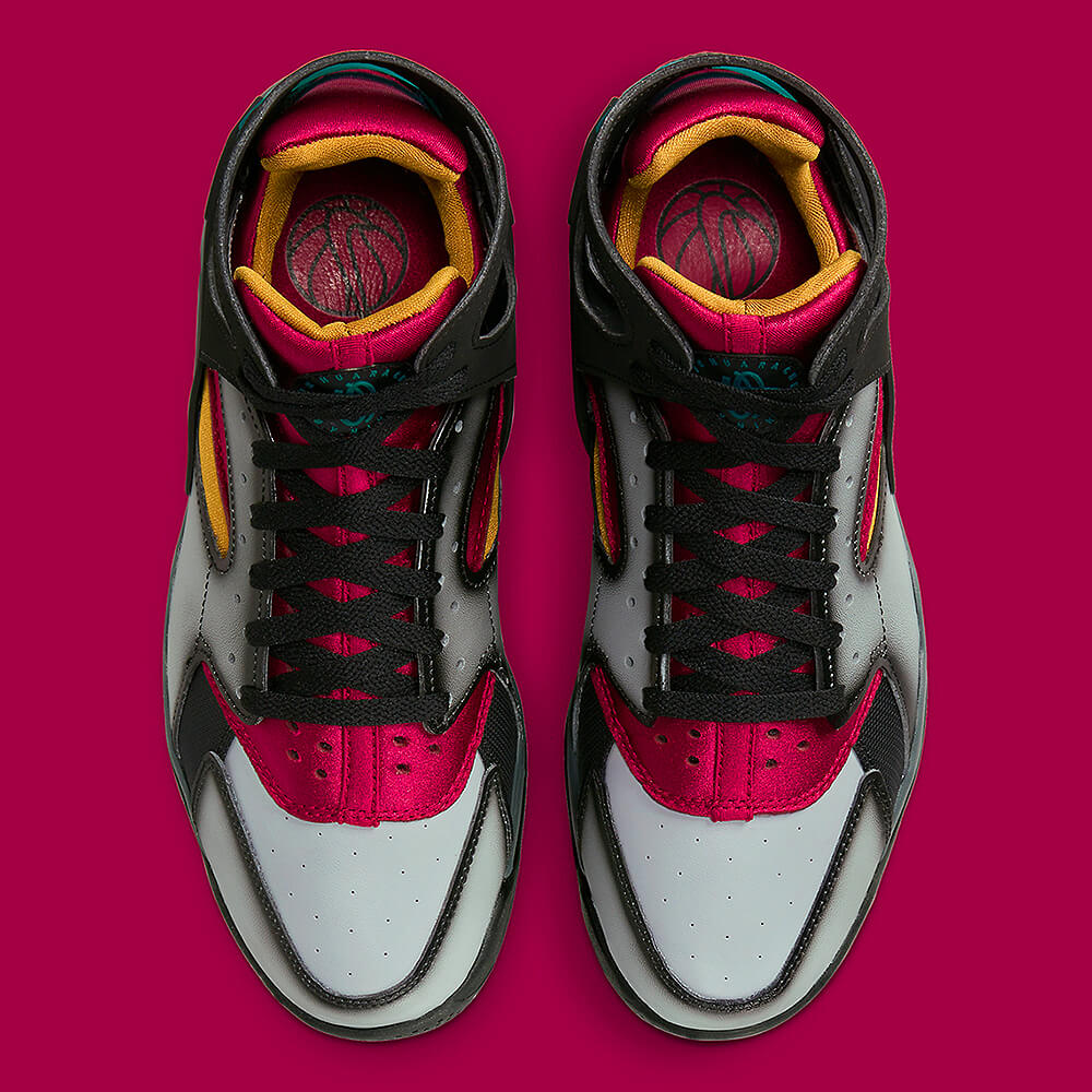 Nike Air Flight Huarache Channels Air Jordan 7's Bordeaux Aesthetic | Hot Razzberry Nike Air Flight Huarache channels Air Jordan 7's Bordeaux Aesthetic