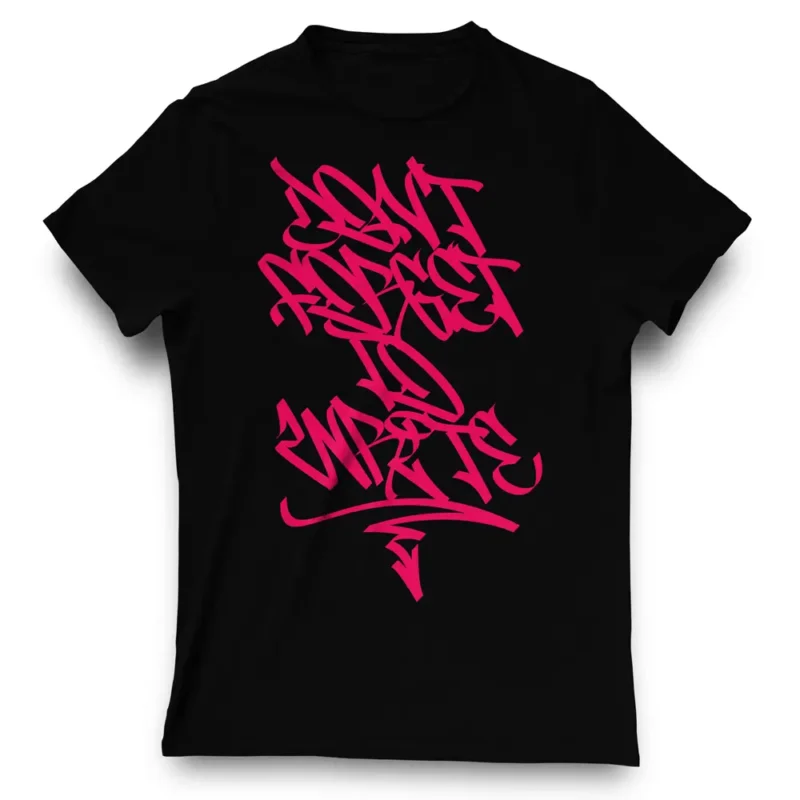 "Don't Forget To Write" Handstyle T-shirt (Magenta)
