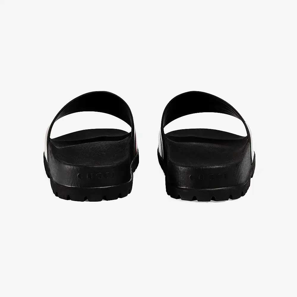 Gucci Web Rubber Slides