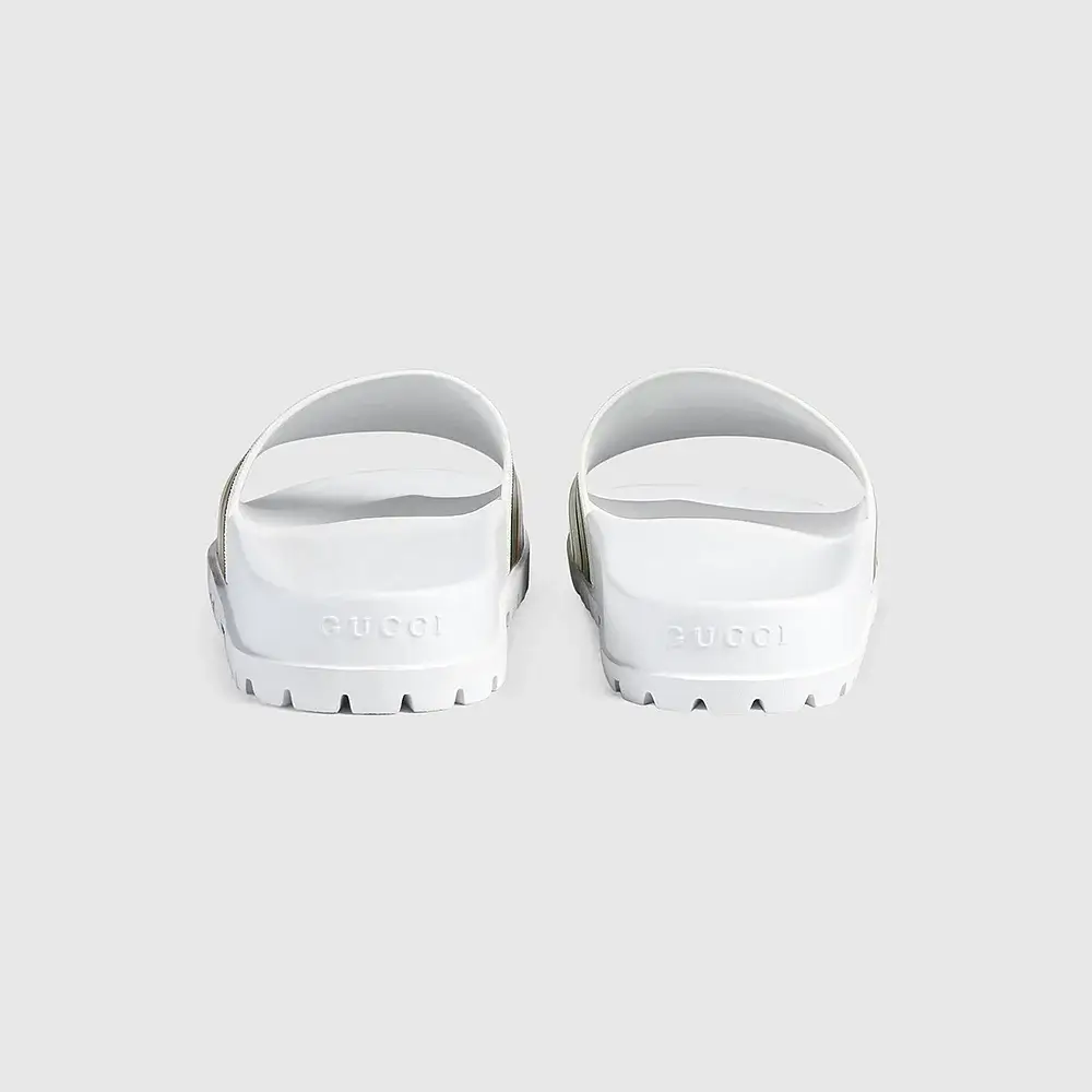 Gucci Web Rubber Slides