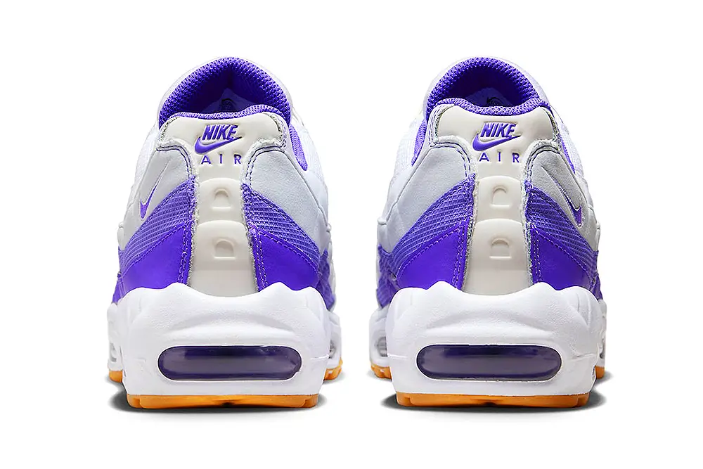 Nike Air Max 95 In White/Purple Hues & Gum Soles | Hot Razzberry Nike Air Max 95 In White/Purple Hues & Gum Soles