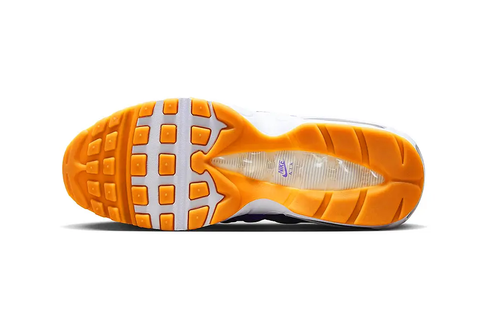 Nike Air Max 95 In White/Purple Hues & Gum Soles | Hot Razzberry Nike Air Max 95 In White/Purple Hues & Gum Soles