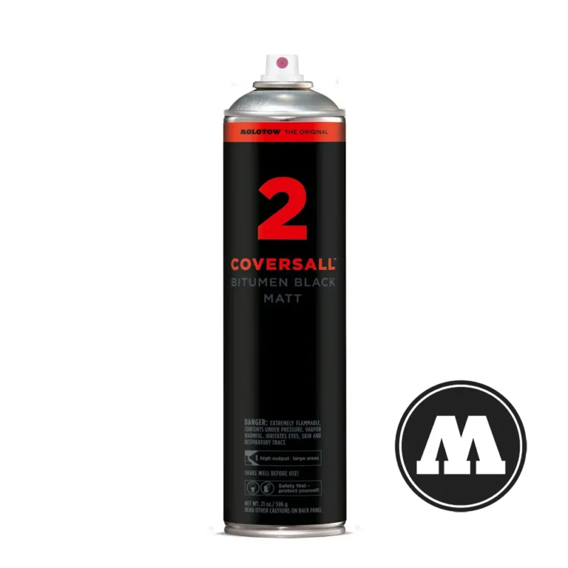 Molotow Coversall 2 Bitumen Black 600ml