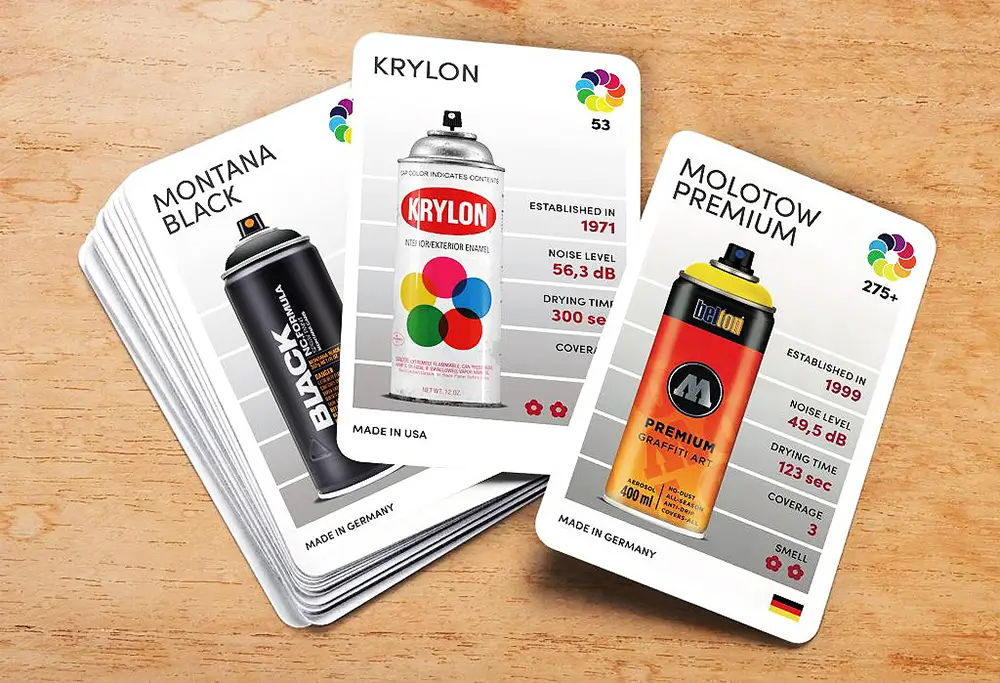 "Topcans Worldwide Aerosols" Card Game | Hot Razzberry "Topcans Worldwide Aerosols" Card Game