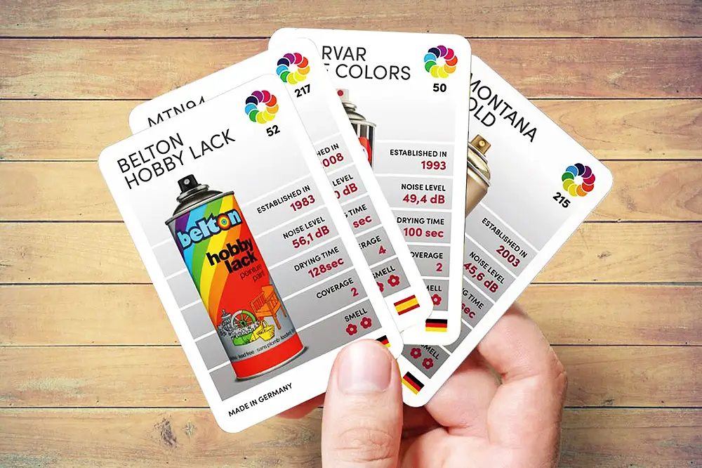 "Topcans Worldwide Aerosols" Card Game | Hot Razzberry "Topcans Worldwide Aerosols" Card Game