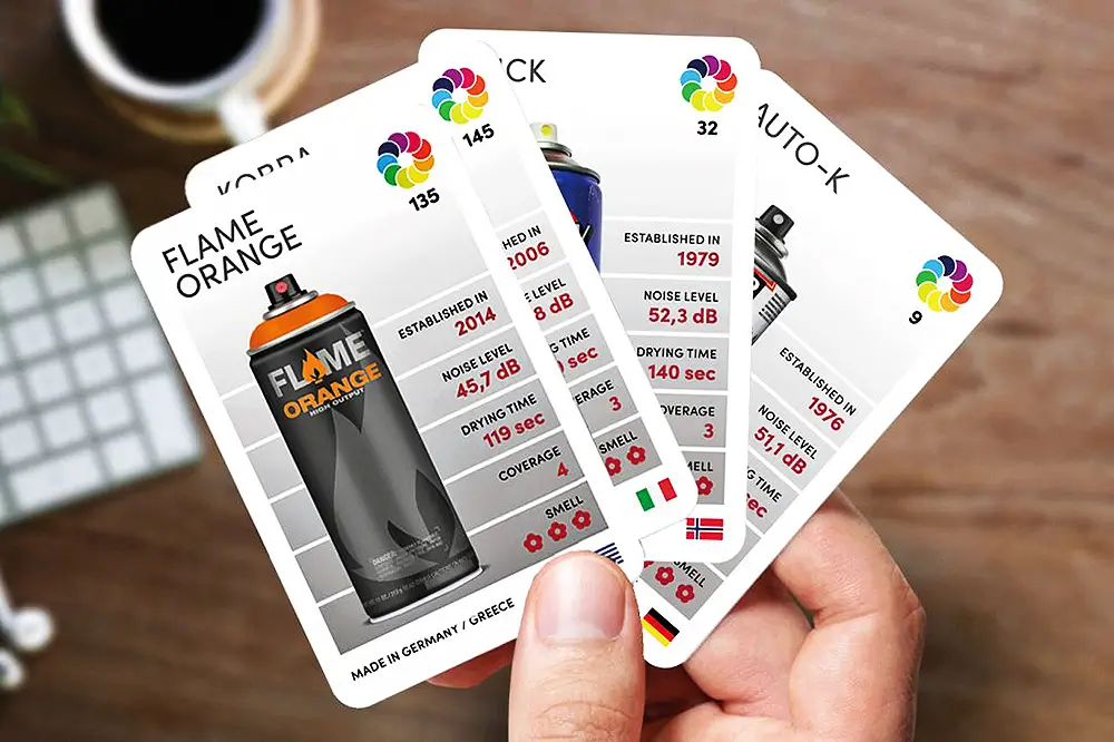 "Topcans Worldwide Aerosols" Card Game | Hot Razzberry "Topcans Worldwide Aerosols" Card Game