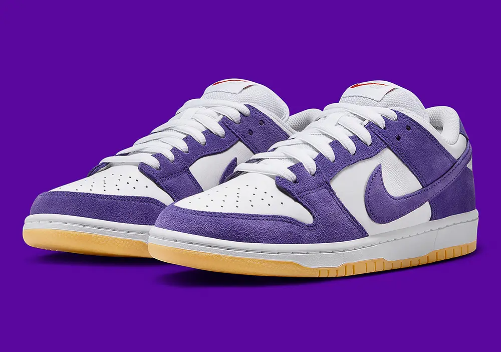 Purple Suede-Dipped Nike SB Dunk Low Orange Label