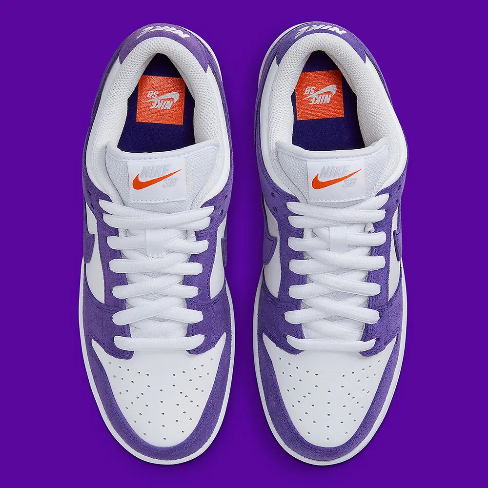 Purple Suede-Dipped Nike SB Dunk Low Orange Label