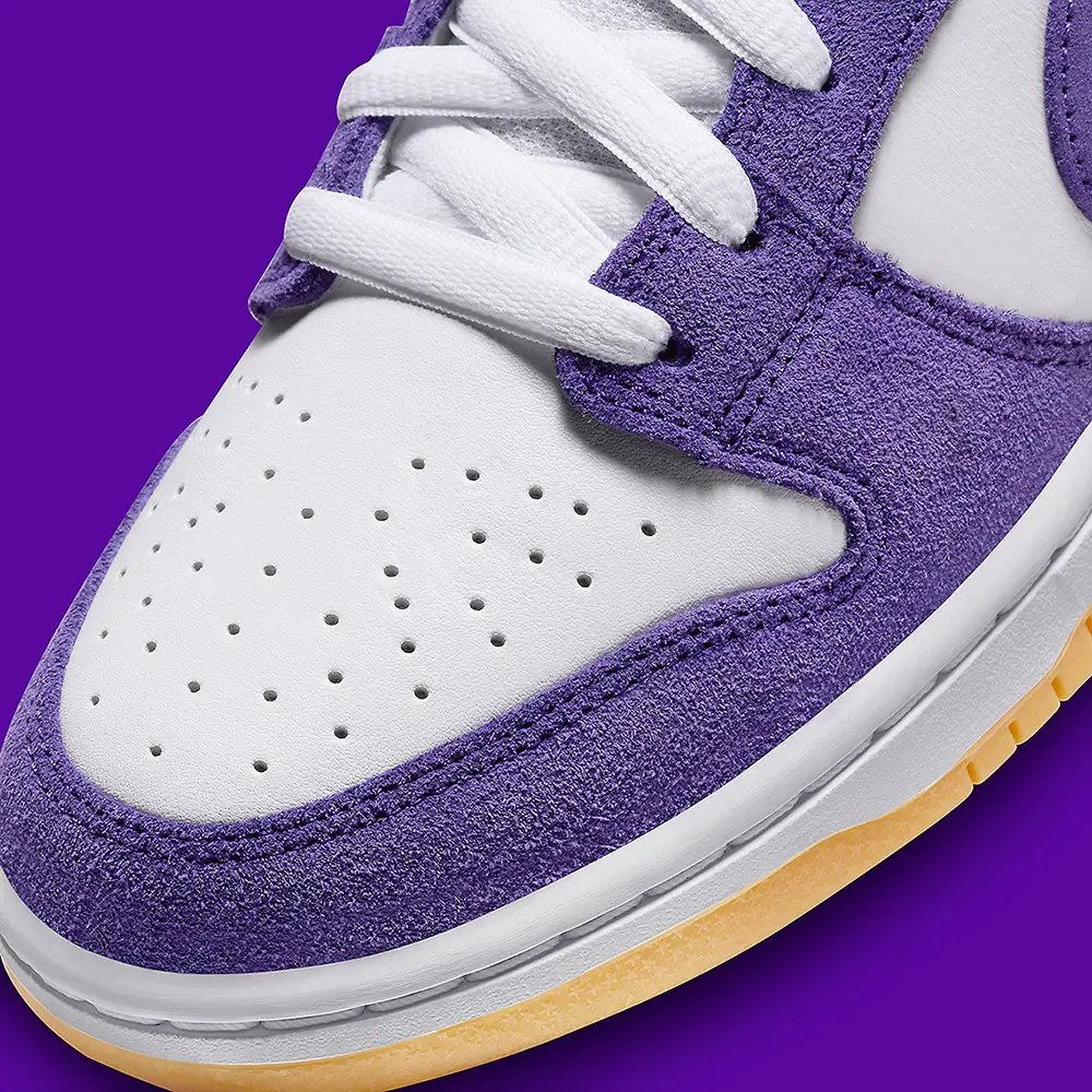 Purple Suede-Dipped Nike SB Dunk Low Orange Label