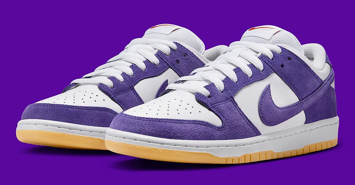 Purple Suede-Dipped Nike SB Dunk Low Orange Label