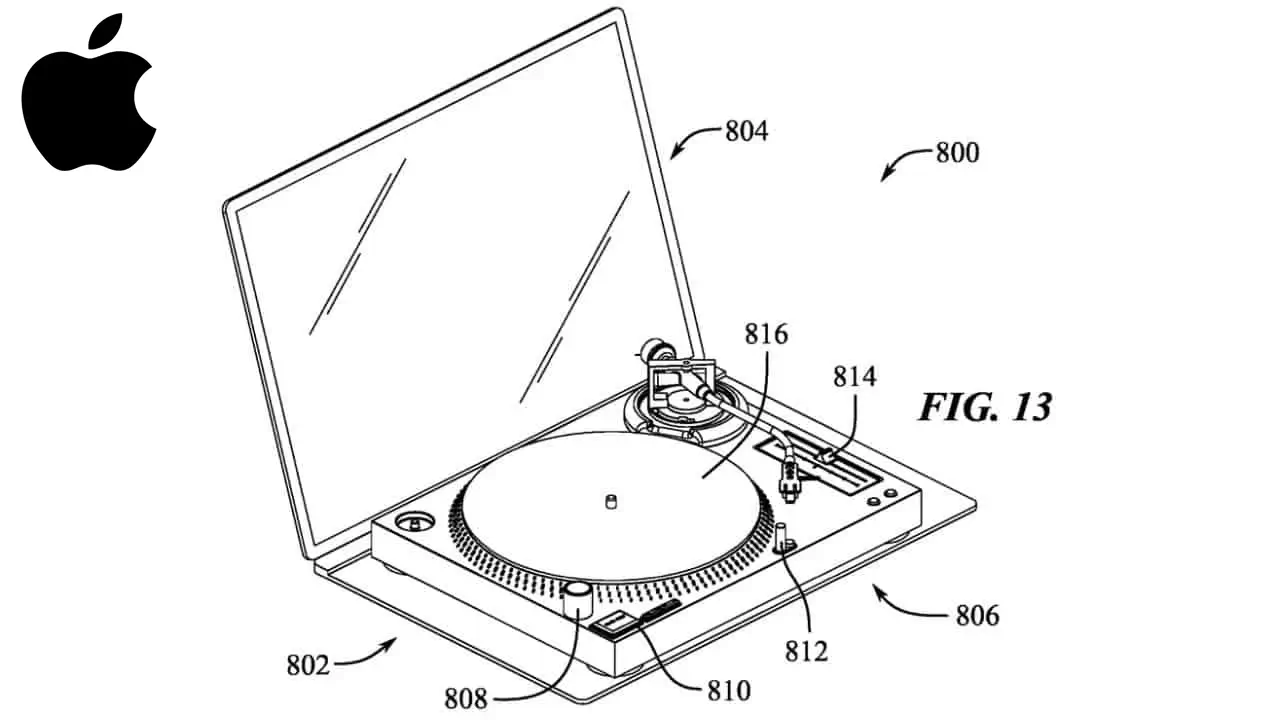 Apple Files Patent For Turning Macbook Pro Into A Turntable