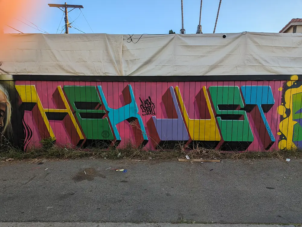 Melrose Ave. CBS Crew Wall