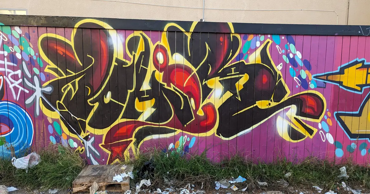 CBS Crew Wall On Melrose Ave.