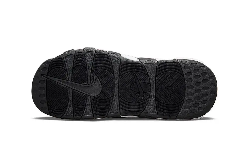 Nike Air More Uptempo Slides Drop With Blacked-Out Lettering