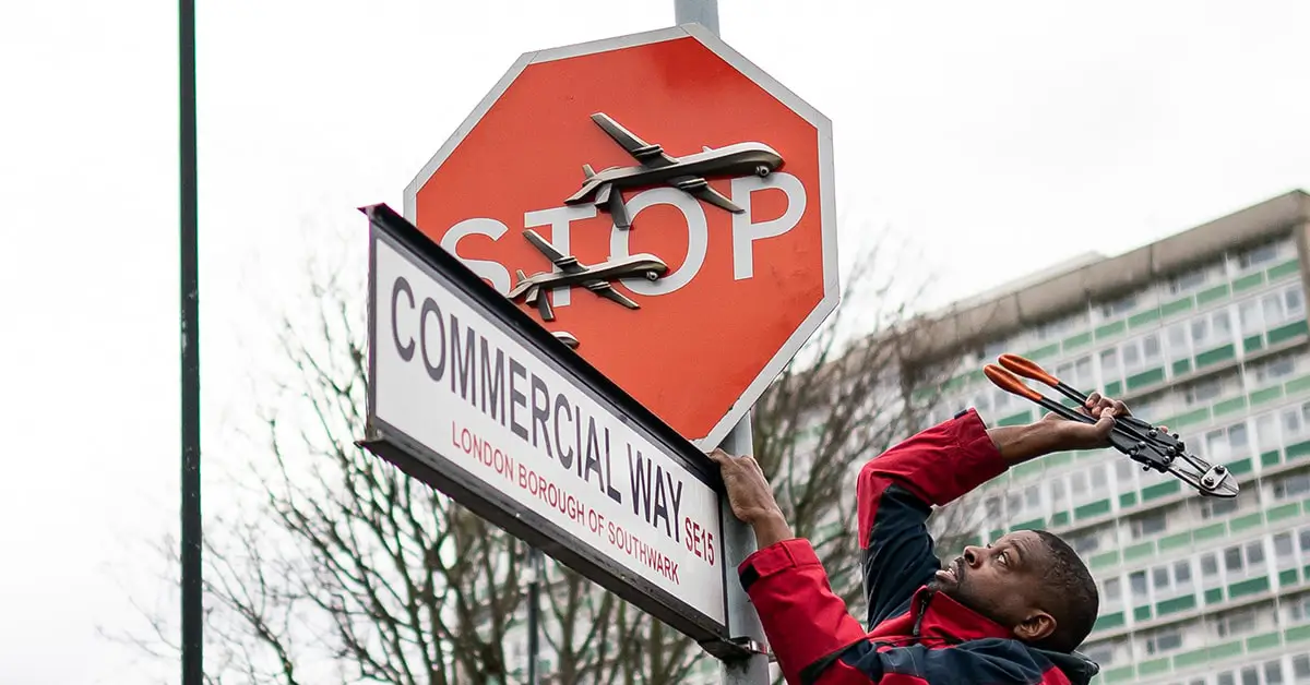 New Banksy Stop Sign Art Stolen Within an Hour of Unveiling