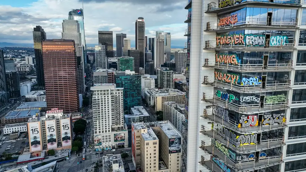 LA Highrise Graffiti