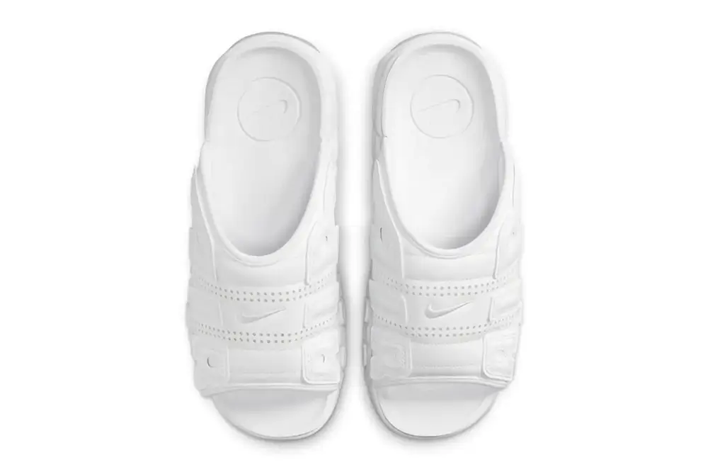 Nike Air More Uptempo Slide "Triple White"