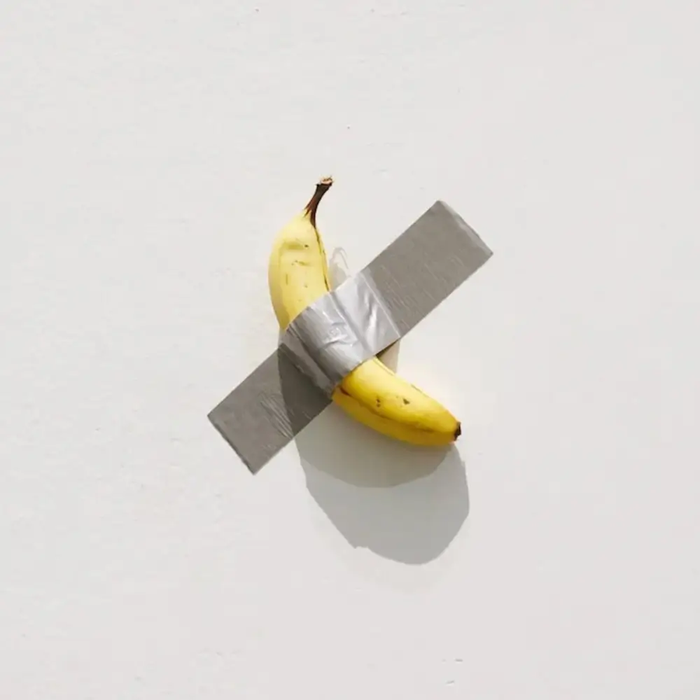 Banana Duct Taped To A Wall Sold For Over $6 Million | Hot Razzberry Banana Duct Taped To A Wall Sold For Over $6 Million