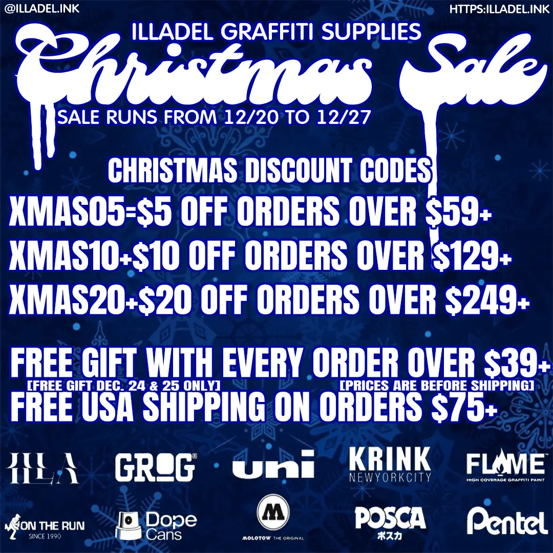 Christmas Sale On Graffiti Supplies